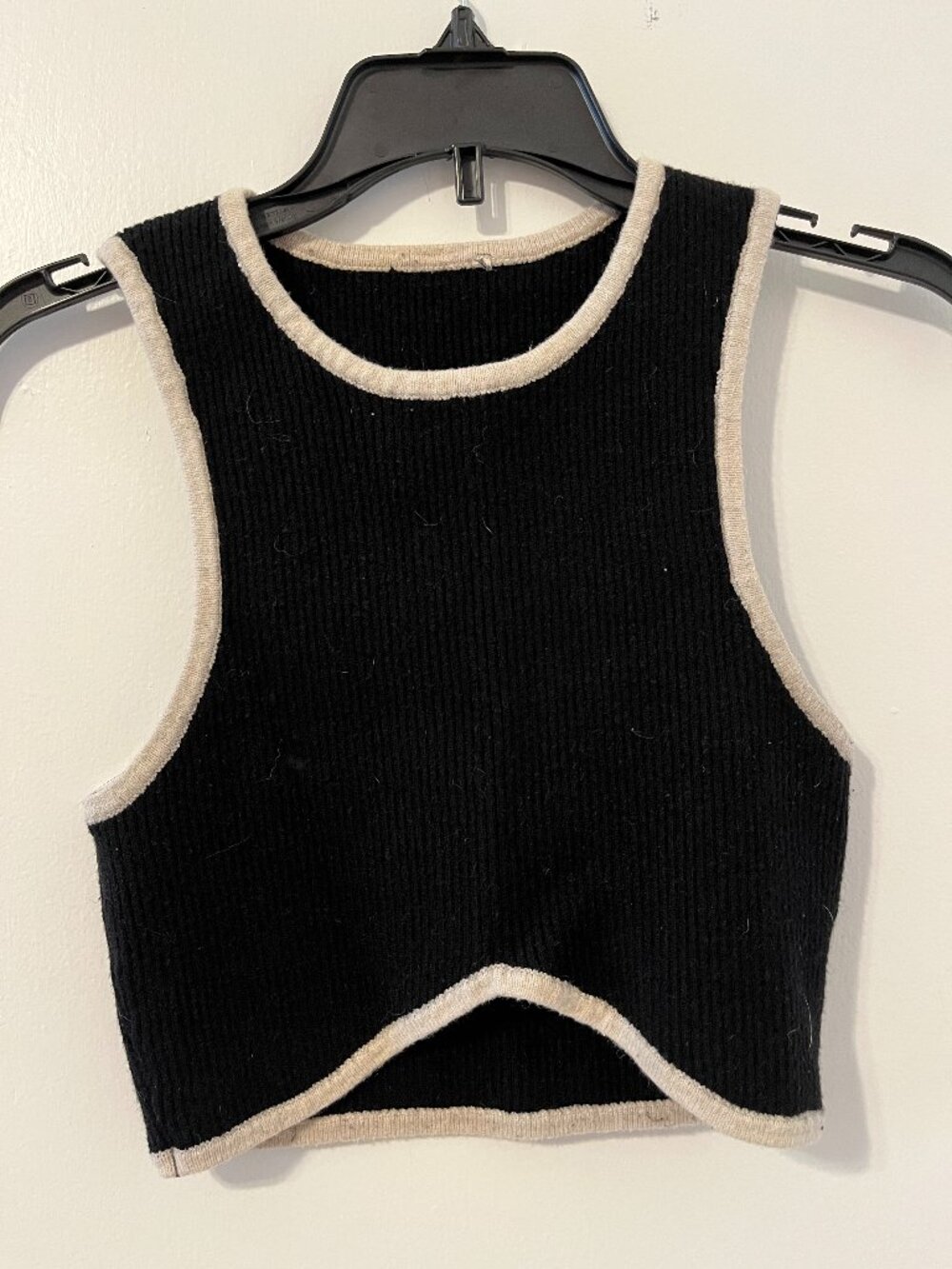 Sweater Like Crop Tank Top